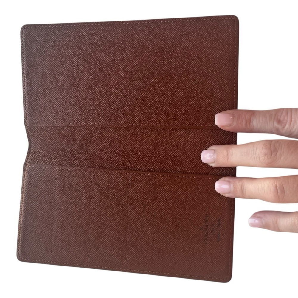 Louis Vuitton Monogram Checkbook Holder Wallet- Brown - Picture 3 of 13